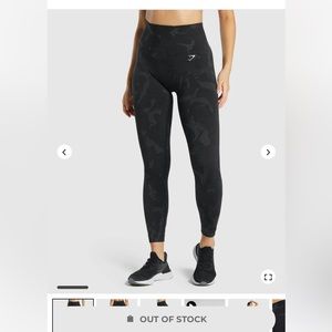 Gymshark Adapt Animal Seamless Leggings - Black “Savanna” Size small